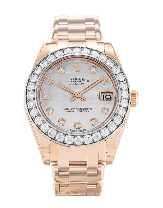Rolex Pearlmaster 81285 fake diamond watches