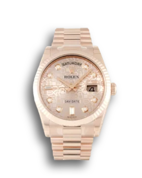 Replica Rolex Day-Date Rose Dial 118235