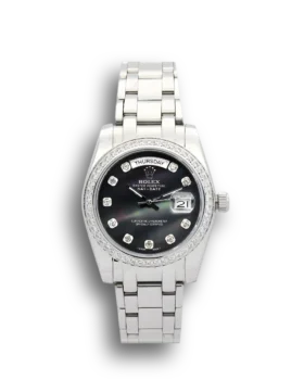 Replica Rolex Day-Date Black Dial 118346