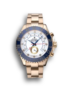 Rolex Yacht-Master II White Dial Blue Bezel Gold Bracelet 622271