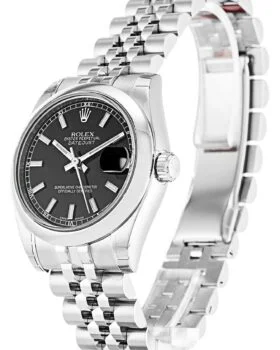 Fake Rolex Datejust Lady Black Dial 178240