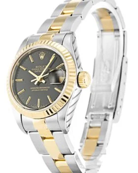 Fake Rolex Datejust Lady Black Dial 69173