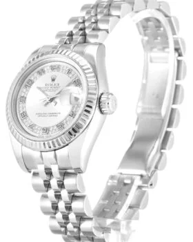 Fake Rolex Datejust Lady Silver Diamond Dial 179174