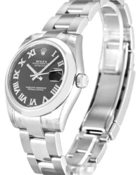 Fake Rolex Datejust Lady Black Dial 178240