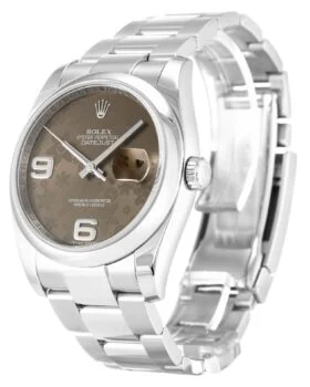 Fake Rolex Datejust Brown Floral Dial 116200