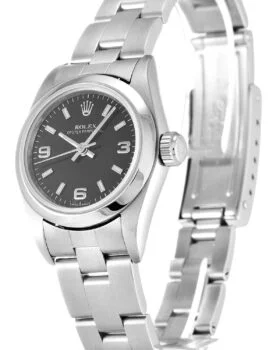 Fake Rolex Lady Oyster Perpetual 26mm Black 67180