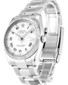 Fake Rolex Oyster Perpetual Date 34mm White 115210