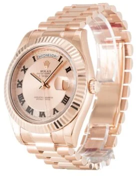 Fake Rolex Day-Date II Rose Dial 218235