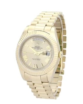 Fake Rolex Day-Date II Gold Dial 218238