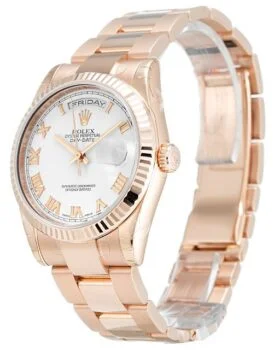 Fake Rolex Day-Date White Dial 118235
