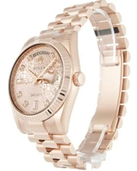 Fake Rolex Day-Date Rose Dial 118235