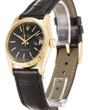 Fake Rolex Datejust Black Dial Mid-Size 6827