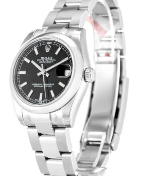 Fake Rolex Datejust Lady Black Dial 178240