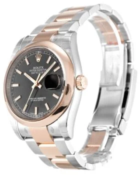 Fake Rolex Datejust Black Baton Dial 116201