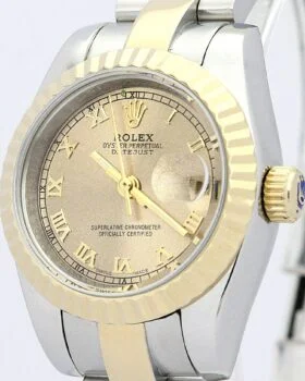 Fake Rolex Datejust Lady Yellow Gold Dial 179163