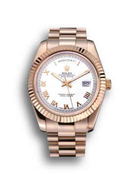 Replica Rolex Day-Date White Dial Gold Bracelet 622546