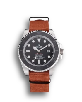 Replica Rolex Submariner STEALTH MK III Brown Fabric Band rl425 621387