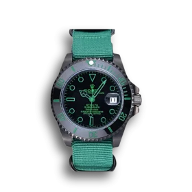 Rolex Stealth Submariner Green Nylon Strap 622009