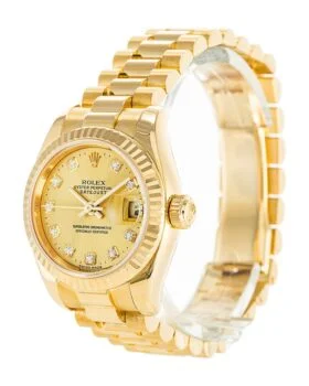 Fake Rolex Datejust Gold Ladies 179178