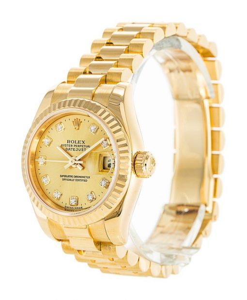 Womens gold rolex discount datejust