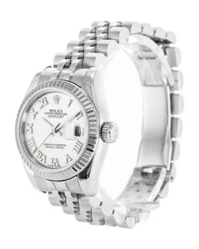 Fake Rolex Datejust White Roman Numerals 179174