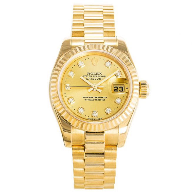 fake gold rolex Datejust Gold Ladies 179178