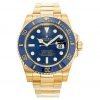 Rolex Submariner Cadran Bleu Or 116618LB