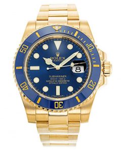 Rolex Submariner Blue Dial Gold 116618LB