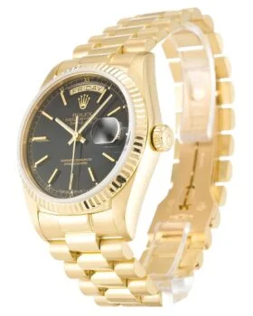 Fake Rolex Day-Date Black 18038