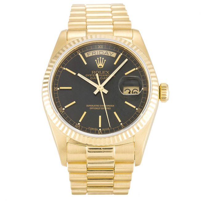 Rolex Day-Date Black 18038