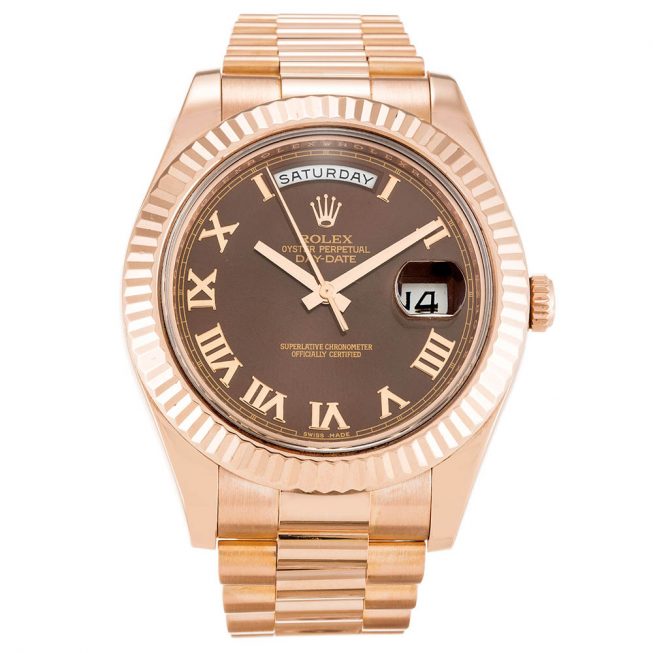 Rolex Day-Date II Chocolat 218235
