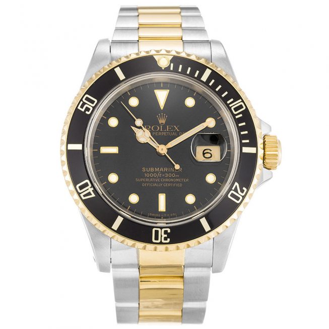 Rolex Fake Submariner Black Dial 16613