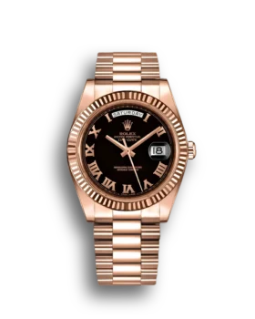 Replica Rolex Day-Date II Black Dial 218235