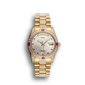 Super Clone Rolex Day-Date Diamonds Yellow Gold-SRL184 621614