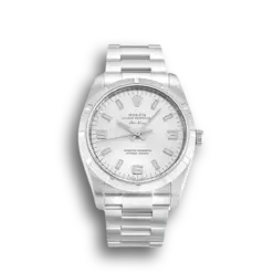 Rolex Air-King Silver Quarter Arabic 114210