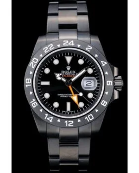 Fake Rolex Explorer Black Ceramic Bezel Black Dial Watch 98239