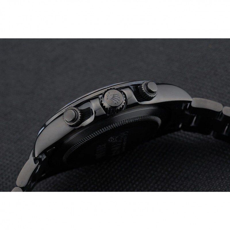 High-Quality Rolex Daytona Black Ion Plated Tachymeter Black Stainless Steel Strap Green Dial 80246