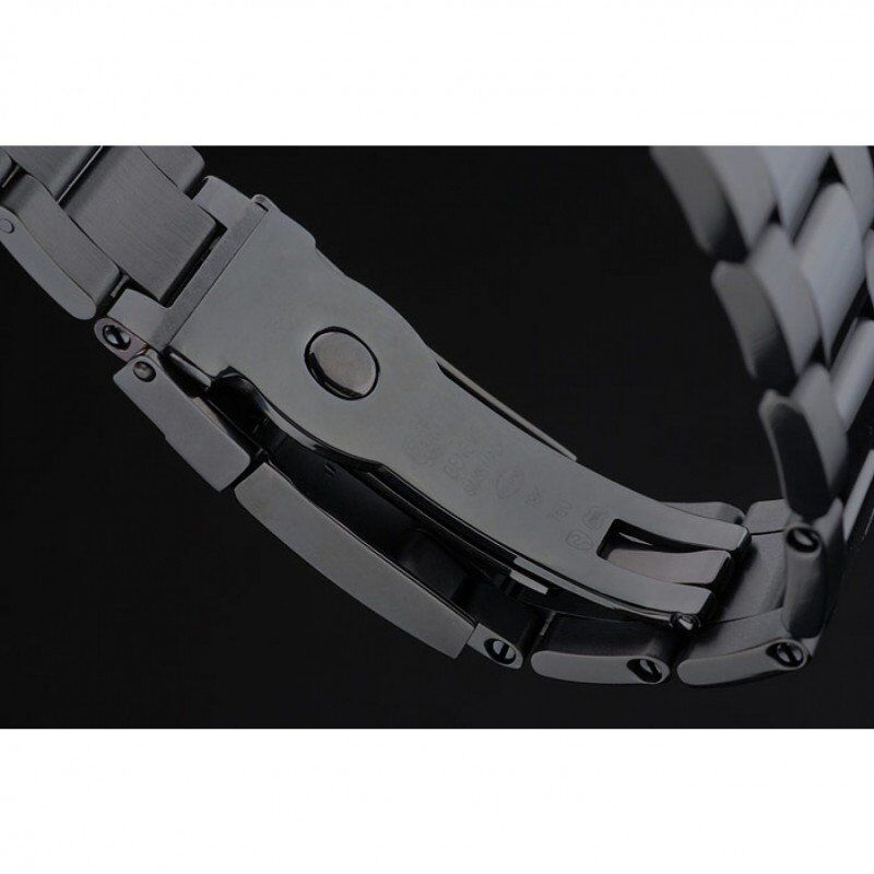 Super Clone Rolex Daytona Black Ion Plated Tachymeter Black Stainless Steel Strap Green Dial 80246