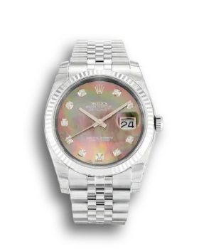 Replica Rolex Datejust Pearl Black-Diamond Dial 116234