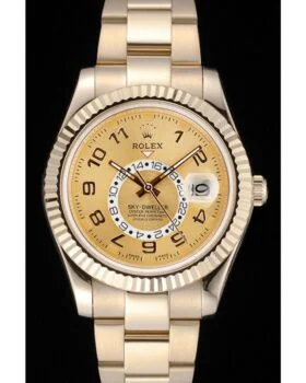 Fake Rolex Sky Dweller Oyster Perpetual Special Edition 2012 Yellow Gold 80243