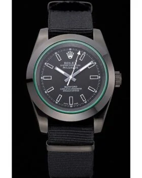 Fake Rolex Milgauss Bamford Black Nylon Strap 622001