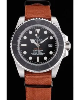Fake Rolex Submariner STEALTH MK III Brown Fabric Band rl425 621387