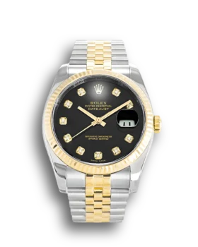 Replica Rolex Datejust Two Tone Black