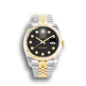 Rolex Datejust Two Tone Black