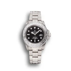 Super Clone Rolex Submariner Skull Limited Edition Black Dial White Case And Bracelet 1454093