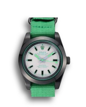 Replica Rolex Milgauss Bamford Green Nylon Strap 622004