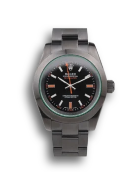 Replica Rolex Milgauss Pro-Hunter Tinted Green Saphire Black Dial PRL05090290