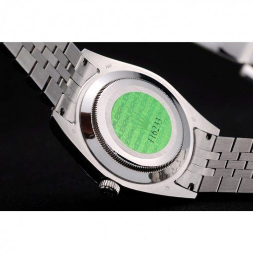 Polished stainless steel ribbed bezel