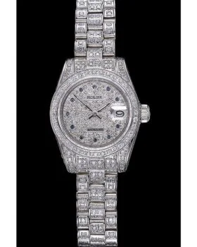 Fake Rolex DateJust Diamond Dial Stainless Steel 622022