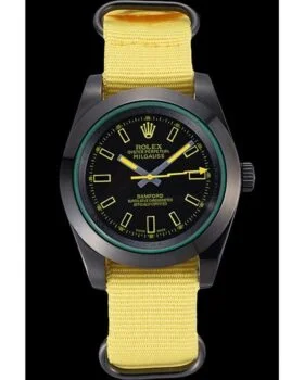 Fake Rolex Milgauss Bamford Yellow Nylon Strap 621999